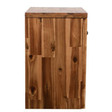NNEVL Bedside Table Solid Acacia Wood 40x30x48 cm