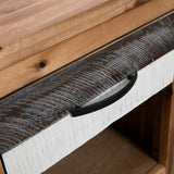 NNEVL Bedside Tables 2 pcs Solid Acacia Wood 40x30x48 cm