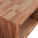 NNEVL Coffee Table Solid Acacia Wood 90x50x37.5 cm