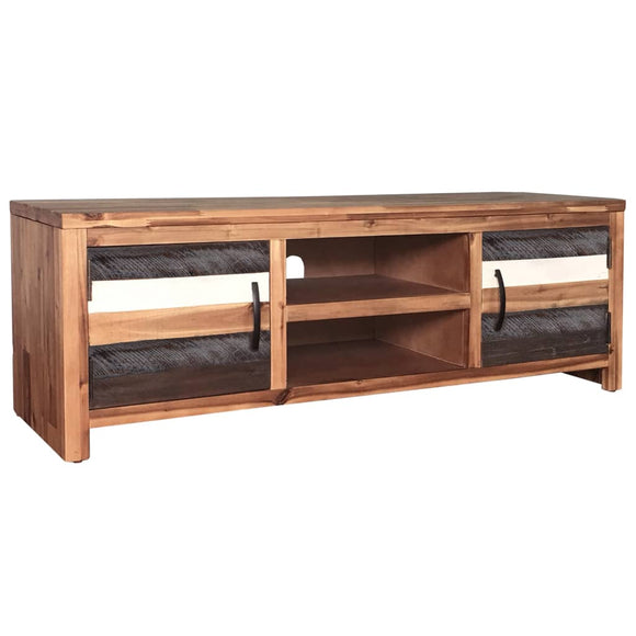 NNEVL TV Cabinet Solid Acacia Wood 120x35x40 cm
