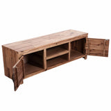 NNEVL TV Cabinet Solid Acacia Wood 120x35x40 cm