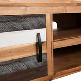 NNEVL TV Cabinet Solid Acacia Wood 120x35x40 cm