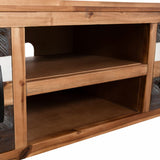 NNEVL TV Cabinet Solid Acacia Wood 120x35x40 cm