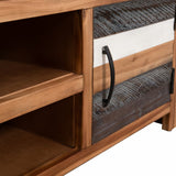 NNEVL TV Cabinet Solid Acacia Wood 120x35x40 cm