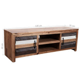 NNEVL TV Cabinet Solid Acacia Wood 120x35x40 cm