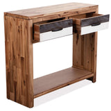 NNEVL Console Table Solid Acacia Wood 86x30x75 cm