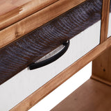 NNEVL Console Table Solid Acacia Wood 86x30x75 cm