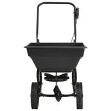 NNEVL Walk Behind Salt Spreader PVC and Steel 92x46x70 cm 15 L