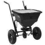 NNEVL Walk Behind Salt Spreader PVC and Steel 106x73x76 cm 45 L