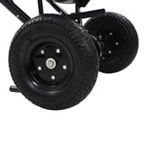 NNEVL Walk Behind Salt Spreader PVC and Steel 106x73x76 cm 45 L