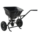 NNEVL Walk Behind Salt Spreader PVC and Steel 106x73x76 cm 45 L
