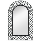 NNEVL Wall Mirror Arched 50x80 cm Black