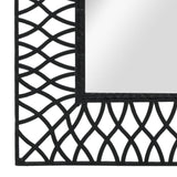 NNEVL Wall Mirror Arched 50x80 cm Black