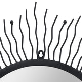 NNEVL Wall Mirror Sunburst 80 cm Black