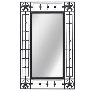 NNEVL Wall Mirror Rectangular 50x80 cm Black