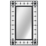 NNEVL Wall Mirror Rectangular 50x80 cm Black