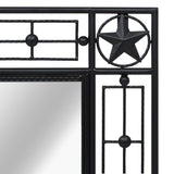 NNEVL Wall Mirror Rectangular 50x80 cm Black