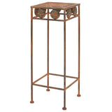 NNEVL Plant Stand Set 3 Pieces Vintage Style Metal Rusty
