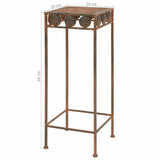 NNEVL Plant Stand Set 3 Pieces Vintage Style Metal Rusty
