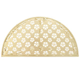 NNEVL Side Table Vintage Style Half Round Metal 72x36x74 cm Gold