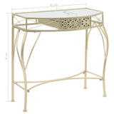 NNEVL Side Table French Style Metal 82x39x76 cm Gold