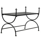 NNEVL Bench Vintage Style Metal 83x42x55 cm Black