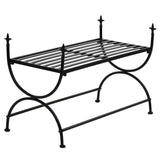 NNEVL Bench Vintage Style Metal 83x42x55 cm Black