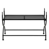 NNEVL Bench Vintage Style Metal 83x42x55 cm Black