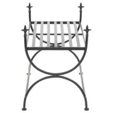 NNEVL Bench Vintage Style Metal 83x42x55 cm Black