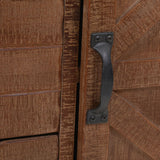 NNEVL Storage Cabinet Solid Fir Wood 64x33.5x75 cm Brown