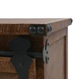 NNEVL Storage Cabinet Solid Fir Wood 64x33.5x75 cm Brown