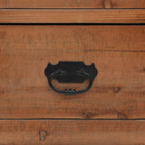 NNEVL Bedside Cabinet Solid Fir Wood 40x29x68 cm Brown