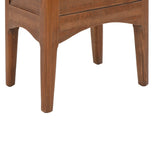 NNEVL Bedside Cabinet Solid Fir Wood 40x29x68 cm Brown
