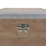 NNEVL Storage Box Solid Fir Wood 91x52x40 cm Brown