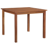 NNEVL Garden Table 90x90x74 cm Solid Acacia Wood