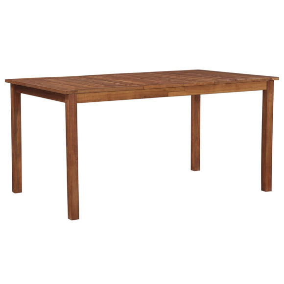 NNEVL Garden Table 150x90x74 cm Solid Acacia Wood