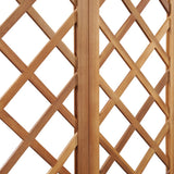 NNEVL Garden Planter with Bench and Trellis Solid Acacia Wood