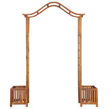 NNEVL Garden Arch with Planter Solid Acacia Wood 180x40x218 cm
