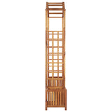 NNEVL Garden Arch with Planter Solid Acacia Wood 180x40x218 cm