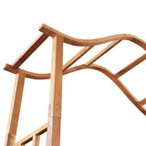 NNEVL Garden Arch with Planter Solid Acacia Wood 180x40x218 cm