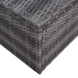 NNEVL 7 Piece Garden Sofa Set with Cushions & Pillows Poly Rattan Grey