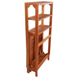 NNEVL 3 Piece Folding Bistro Set Solid Acacia Wood