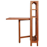 NNEVL 3 Piece Folding Bistro Set Solid Acacia Wood
