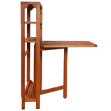 NNEVL 3 Piece Folding Bistro Set Solid Acacia Wood