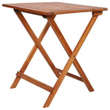 NNEVL 3 Piece Folding Bistro Set Solid Acacia Wood