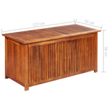 NNEVL Garden Storage Box Brown 120x50x60 cm Poly Rattan