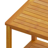 NNEVL Side Table Solid Acacia Wood 45x45x45 cm