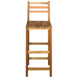 NNEVL Bar Chairs 2 pcs Solid Acacia Wood