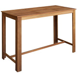 NNEVL Bar Table and Stool Set 7 Pieces Solid Acacia Wood