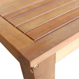 NNEVL Bar Table and Stool Set 7 Pieces Solid Acacia Wood